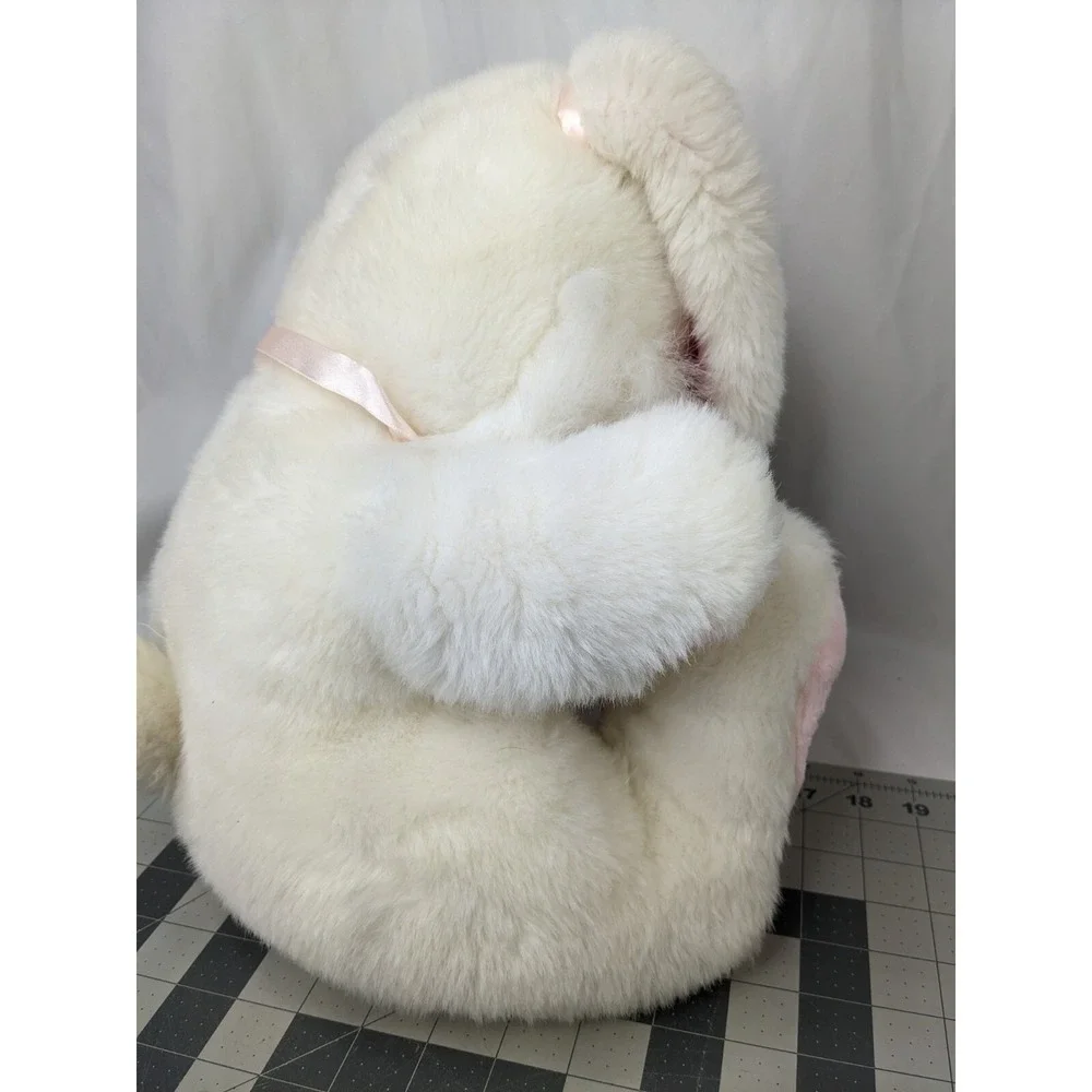 White Easter Rabbit‎ Plush Baby Pink Bunny 15 Inch Stuffed Animal Toy